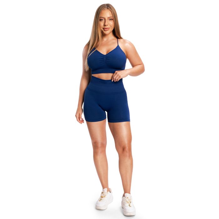Ženske kratke hlače Sculpt Seamless Navy - GymBeam S
