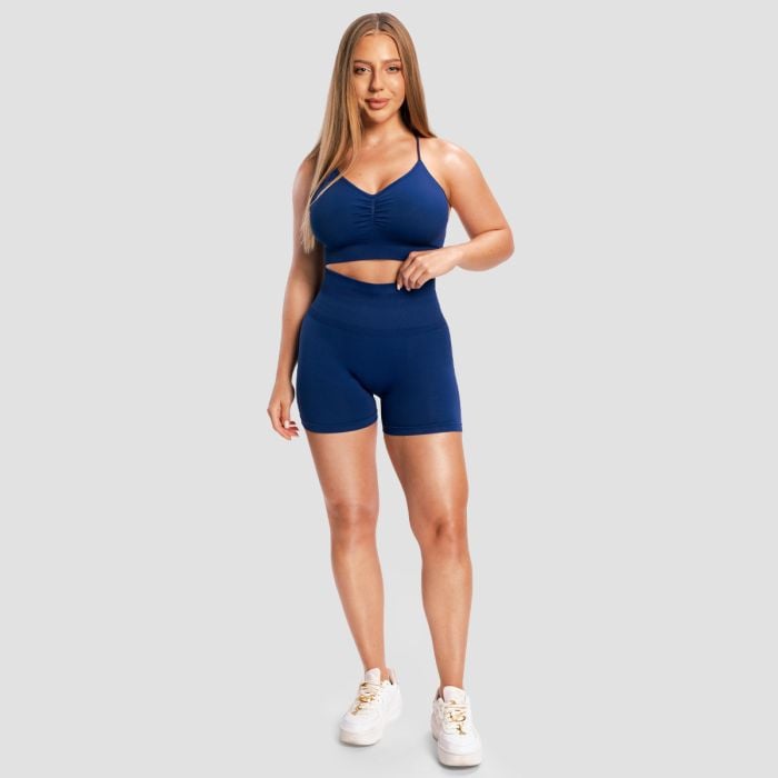 Ženske kratke hlače Sculpt Seamless Navy - GymBeam S