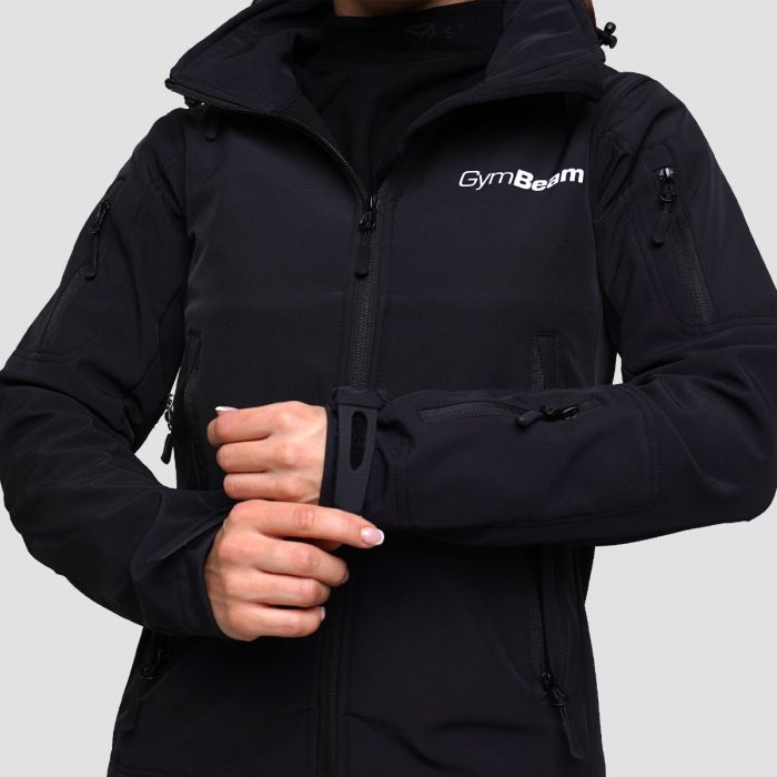 Ženska softshell jakna Black - GymBeam S