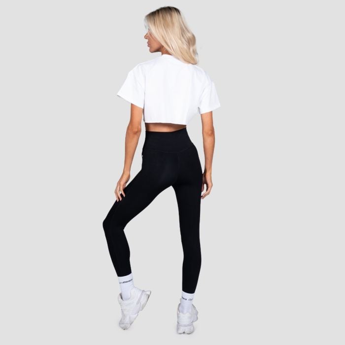 Ženski Crop Top Thrive White - GymBeam S