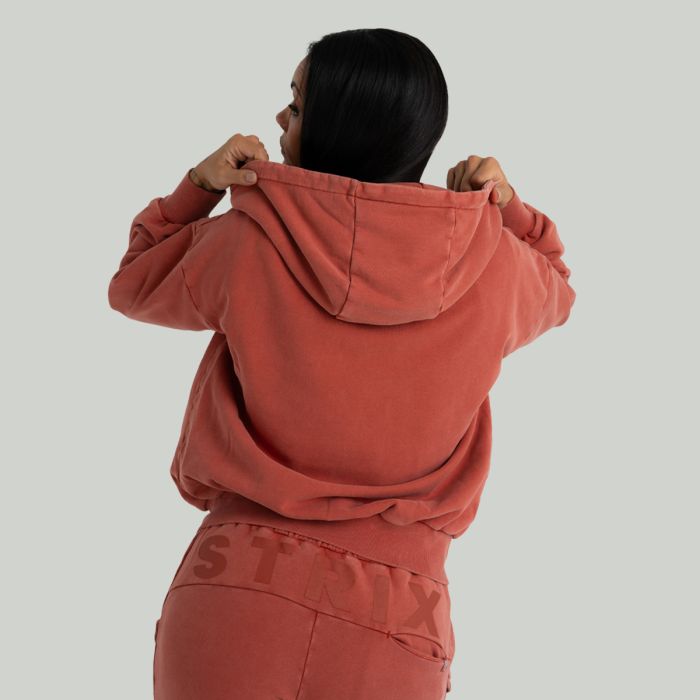 Ženska dukserica Zip Up Washed Terra - STRIX S