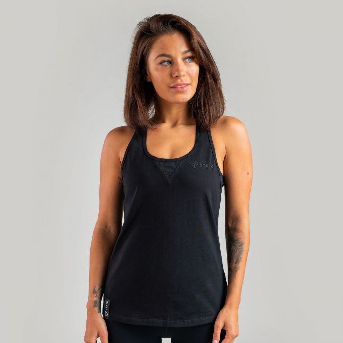 Ženska majica bez rukava Essential Black - STRIX