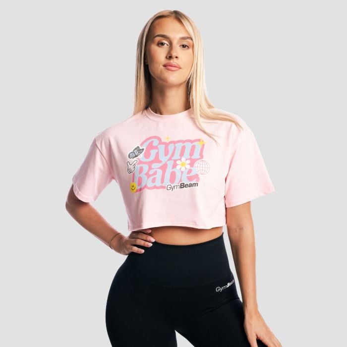 Ženska majica GymBabe Cherrybloom - GymBeam M