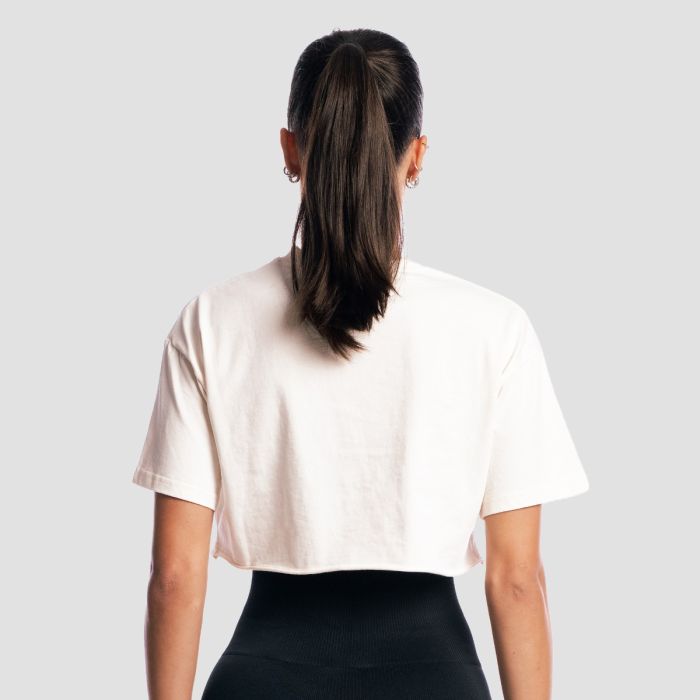 Ženska majica GymBabe Cream - GymBeam S