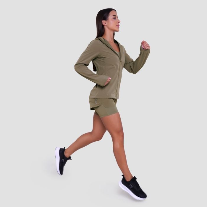 Ženska jakna za trčanje Pulse Vetiver - GymBeam XL