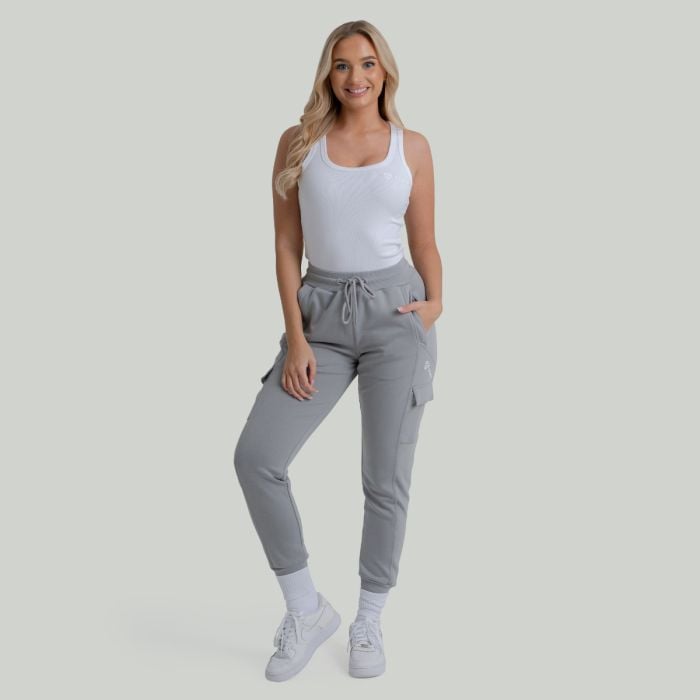 Ženska majica bez rukava Ribbed White - STRIX S