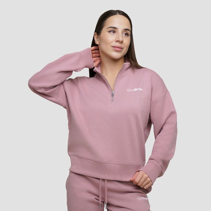 Ženska dukserica Agile 1/2 Zip Woodrose - GymBeam XL