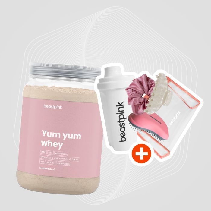 Protein Yum Yum Whey - BeastPink 1000 g - vanilija  - sladoled