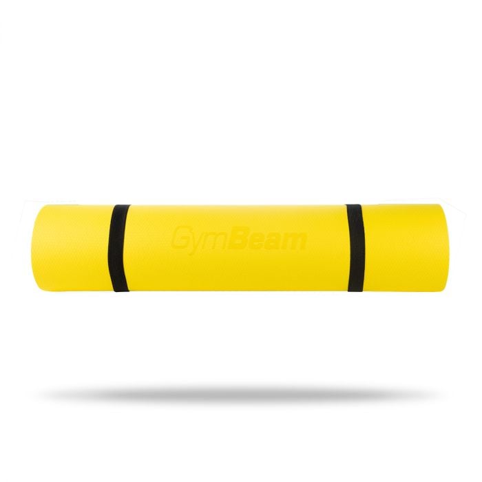 Podloga za vjezbanje Dual Yoga Mat Yellow/Grey – GymBeam