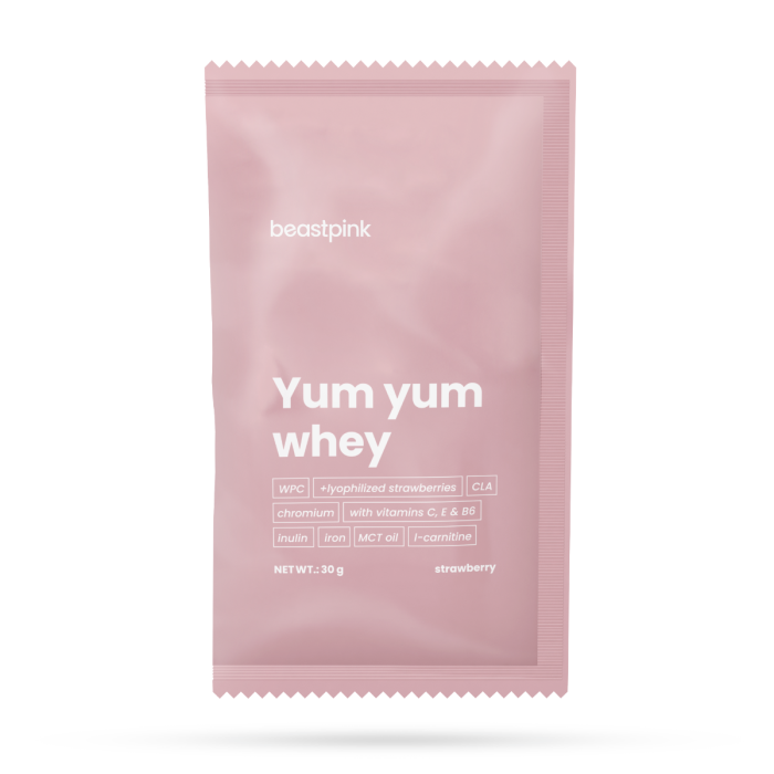 Yum Yum Whey uzorak - BeastPink 30 g - čokolada-lješnjak
