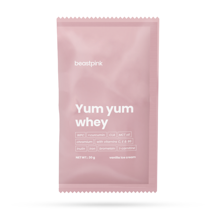 Yum Yum Whey uzorak - BeastPink 30 g - čokolada-lješnjak