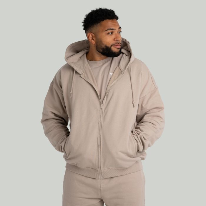 Muška dukserica Zip Up Taupe - STRIX XL