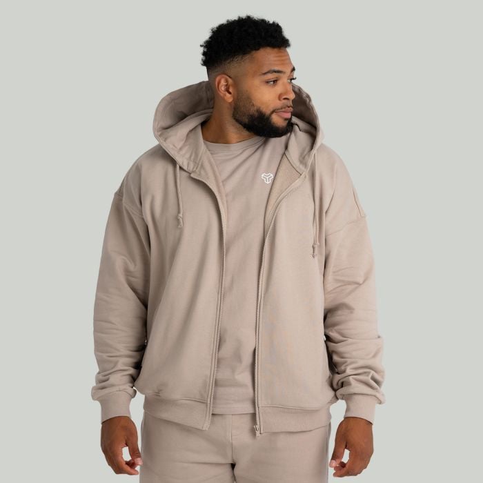 Muška dukserica Zip Up Taupe - STRIX XL