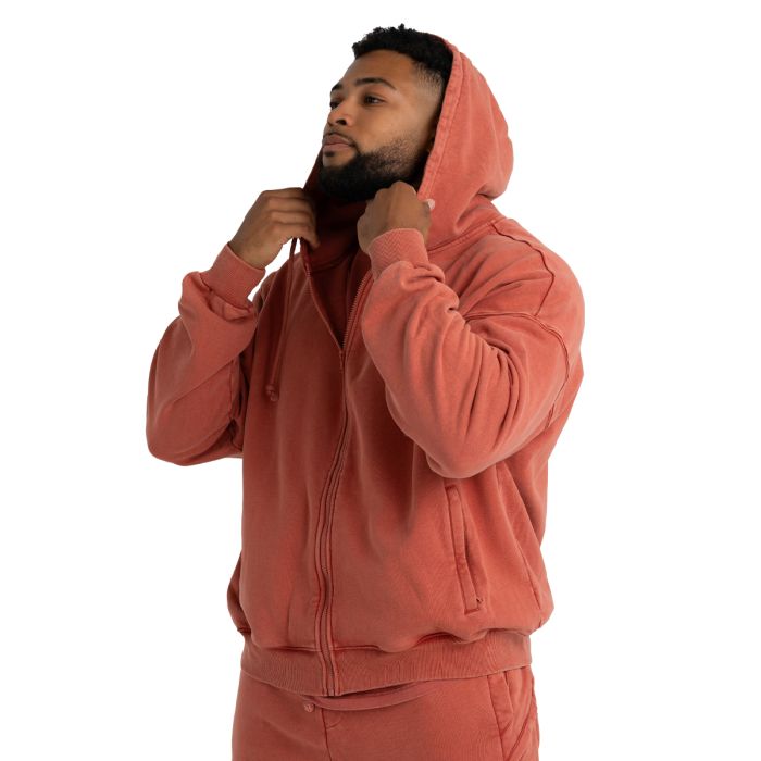 Muška dukserica Zip Up Washed Terra - STRIX L