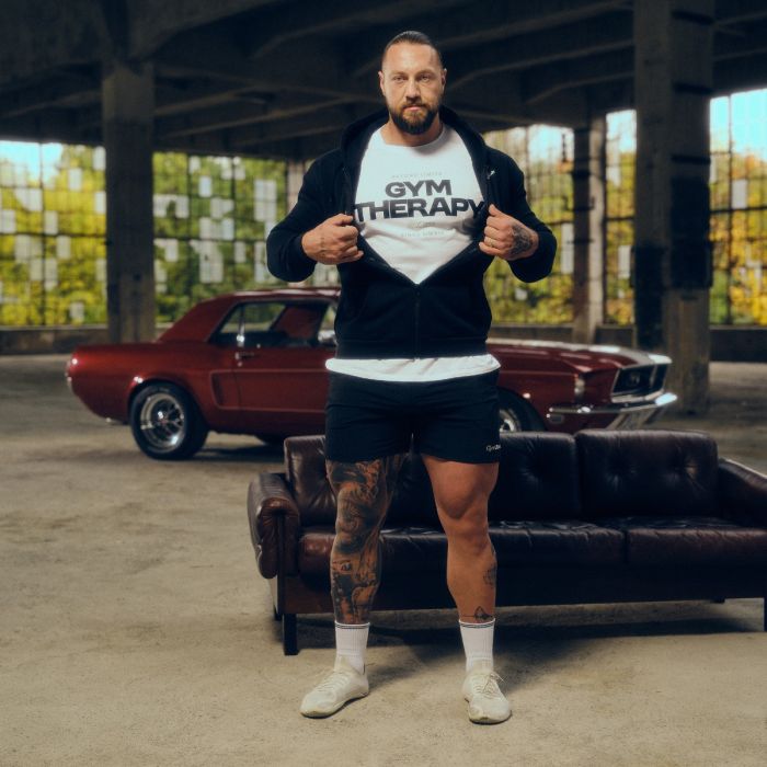 Muška dukserica Zone Zip Up Black - GymBeam XL