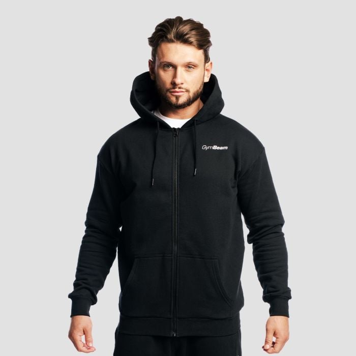 Muška dukserica Zone Zip Up Black - GymBeam XL