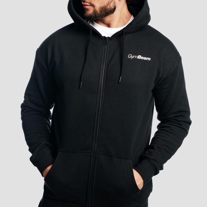 Muška dukserica Zone Zip Up Black - GymBeam XL