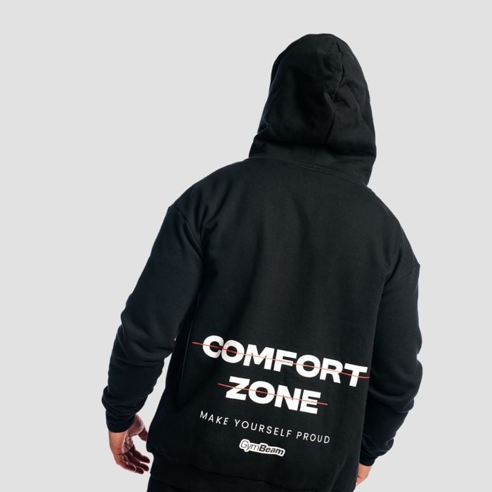 Muška dukserica Zone Zip Up Black - GymBeam XL