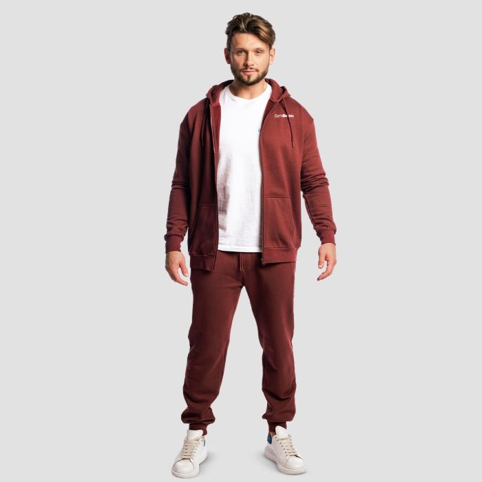Muška dukserica Zone Zip Up Cherrywood - GymBeam XXL
