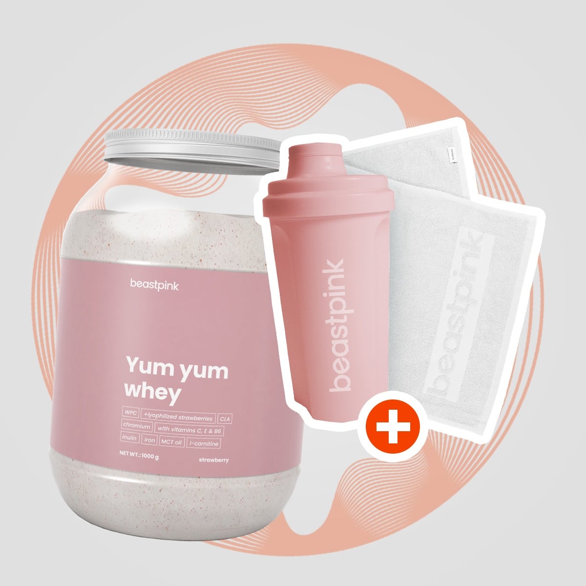 Yum Yum Whey - BeastPink + pokloni