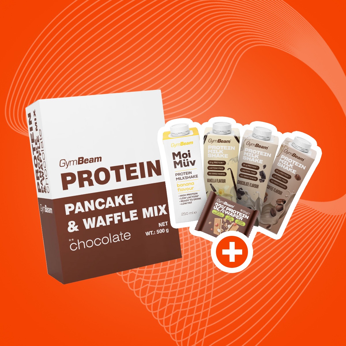 Protein Pancake & Waffle Mix 500 g - GymBeam + pokloni