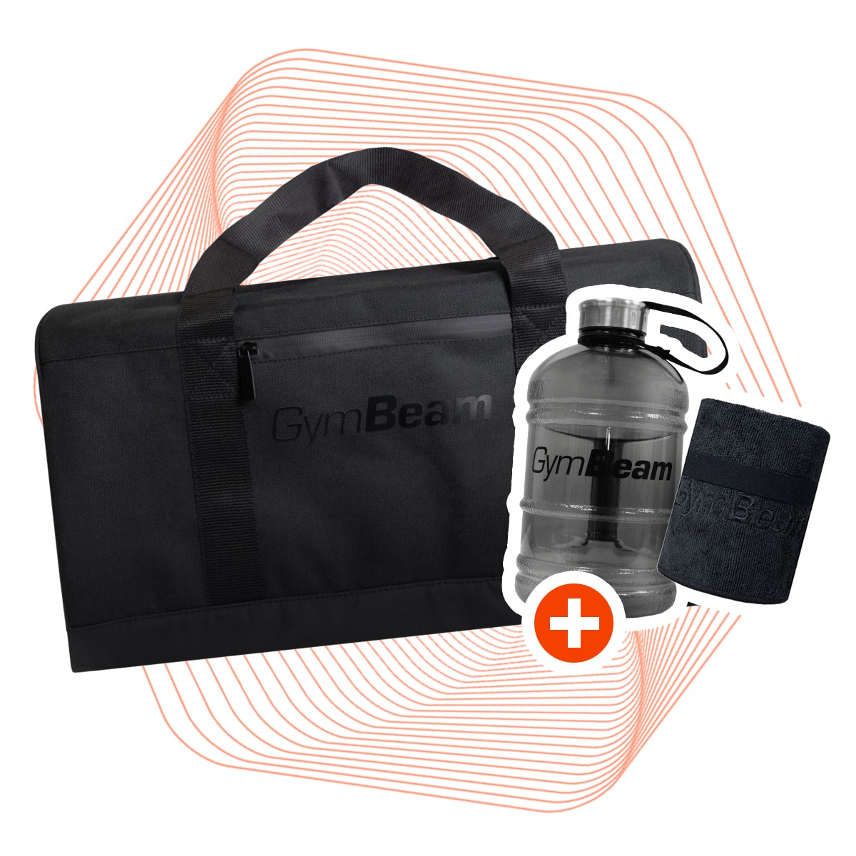 Duffle All Black sportska torba - GymBeam + pokloni