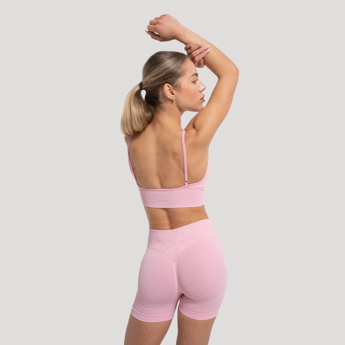 GymBeam Sportski grudnjak Luma Baby Pink - Veličina: M | Boja: Roza | Težina: 0,092 g | Pakiranje: 130 · záber 7