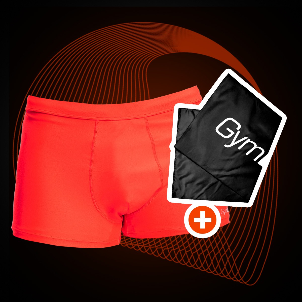 Muški šorc za kupanje PRO Red - GymBeam + poklon