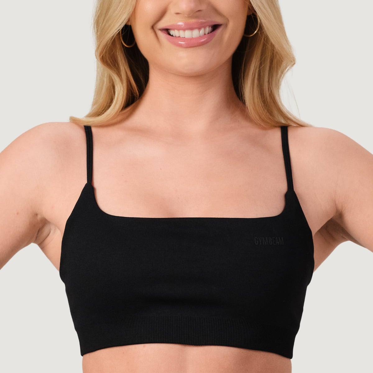 NEO Seamless Sports Bra Black - GymBeam