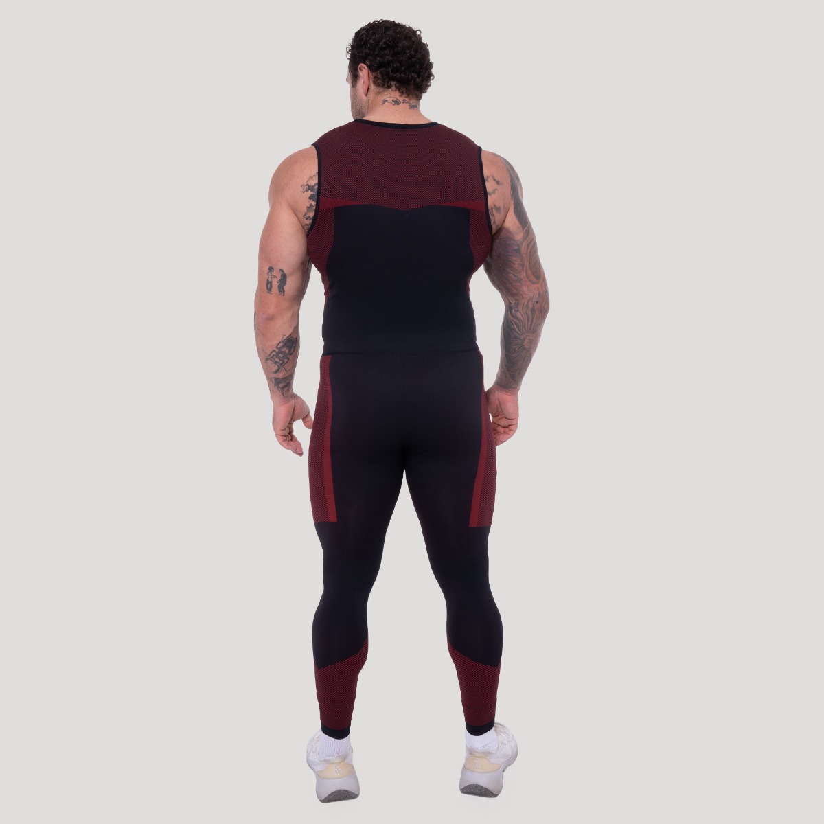 GymBeam OG1 Seamless Tanktop Black/Red - Veličina: XXL | Boja: Crna | Težina: 0,2305 g | Pakiranje: 90 · záber 7