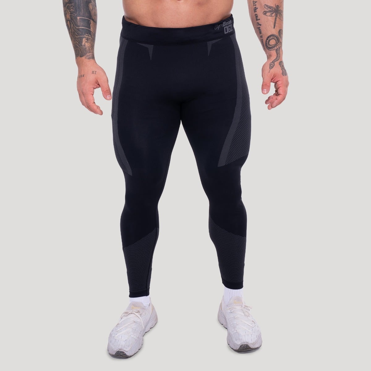 Muške tajice OG1 Seamless Black/Grey - GymBeam