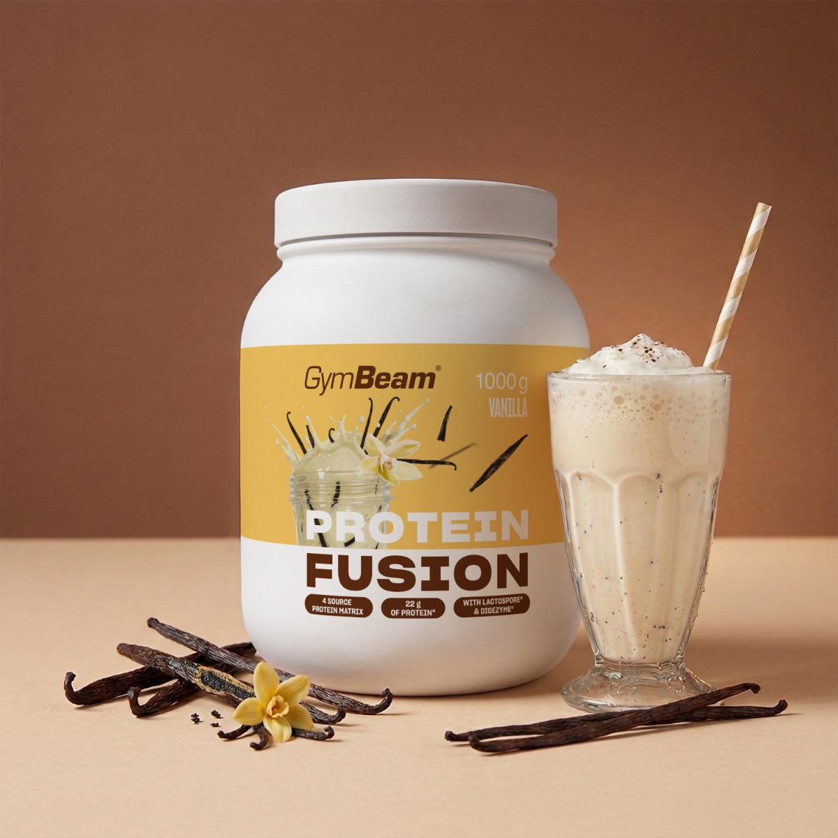 Protein Fusion - GymBeam 1000 g - vanilija