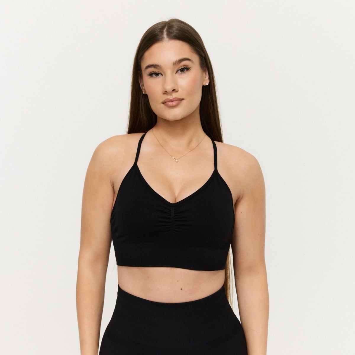 Sportski grudnjak Sculpt Seamless Black - GymBeam