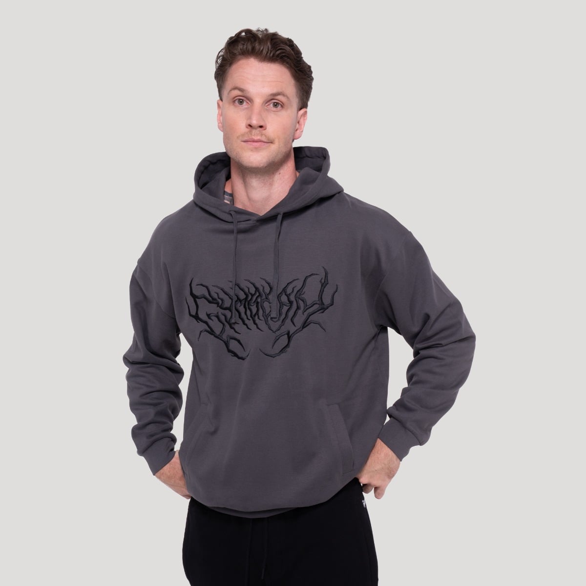 Thorn Hoodie Grey - GymBeam