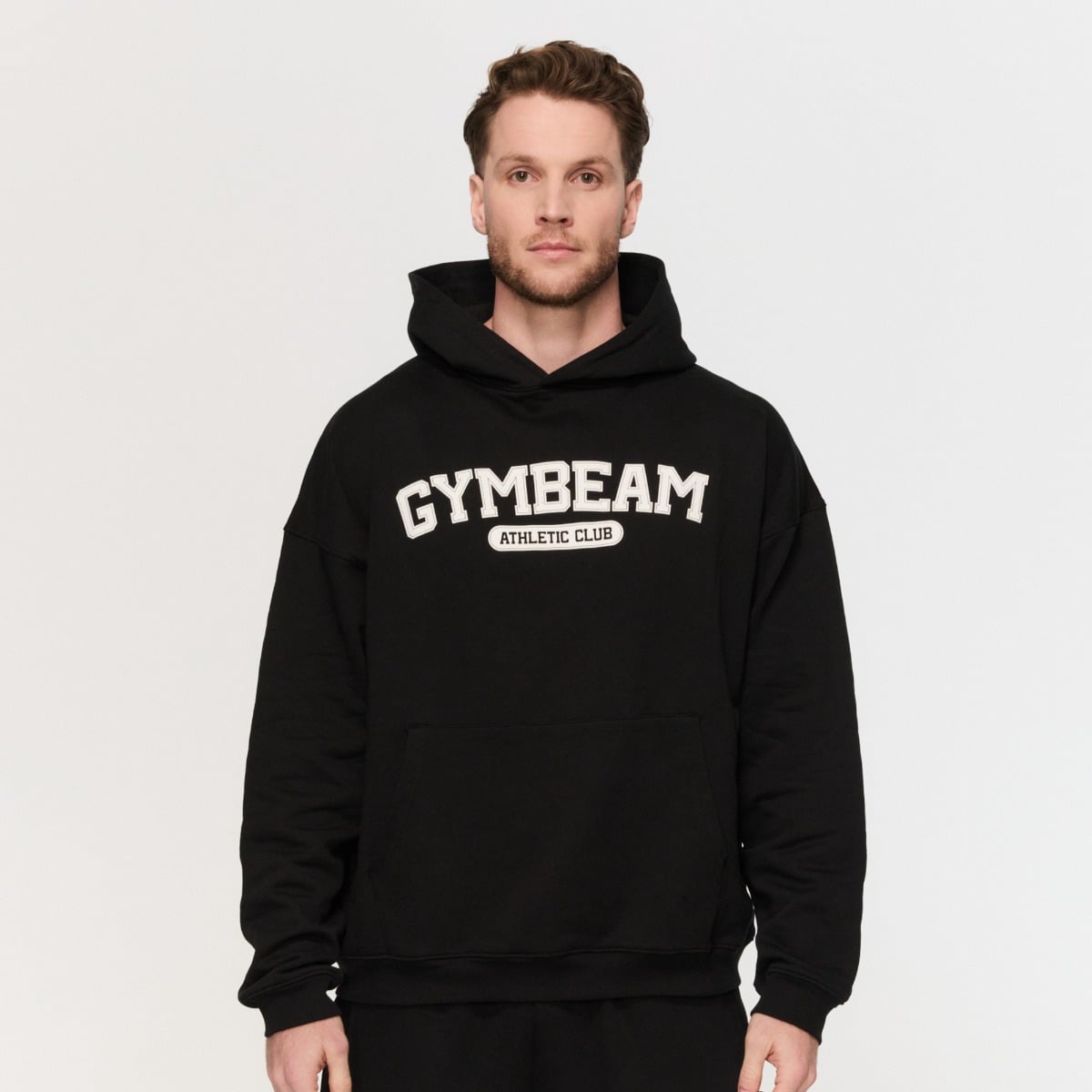 Dukserica s kapuljačom Varsity Black - GymBeam