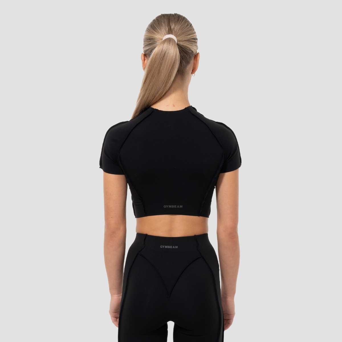 Women's Cosmo Cropped T-shirt Black - GymBeam