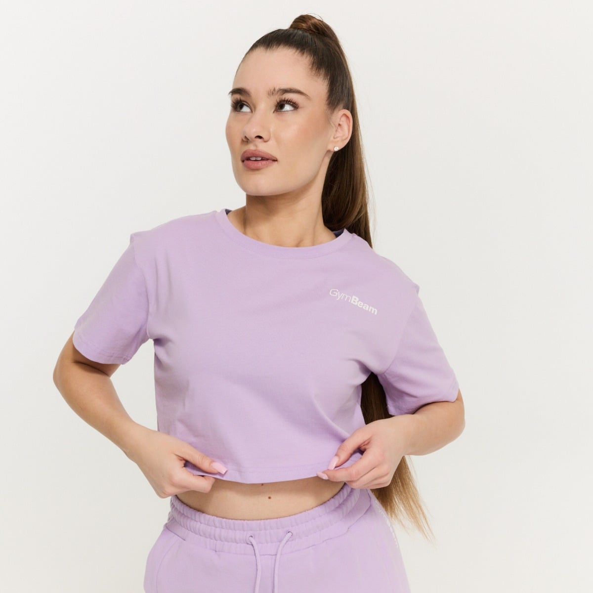 Ženski Crop Top Limitless Lavender - GymBeam