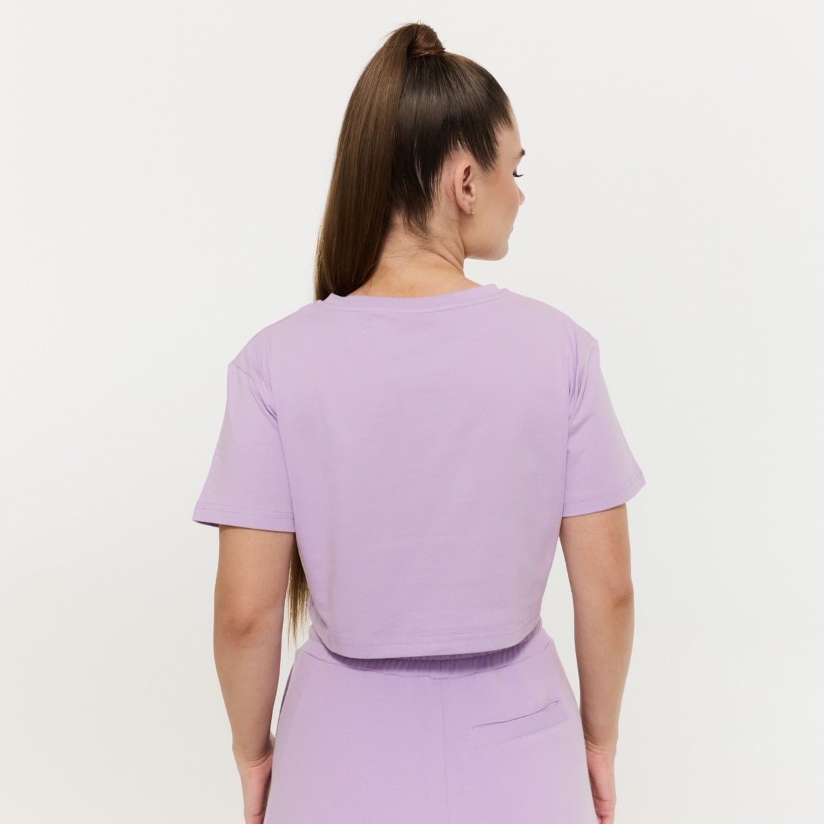Ženski Crop Top Limitless Lavender - GymBeam