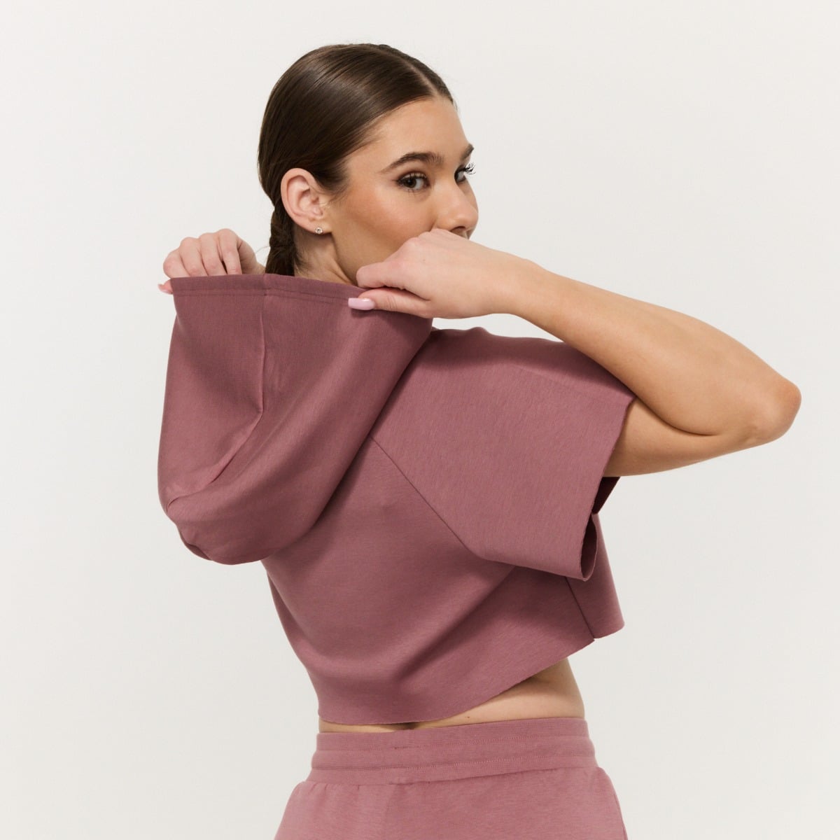 Ženska dukserica Cropped Relay Haze - GymBeam