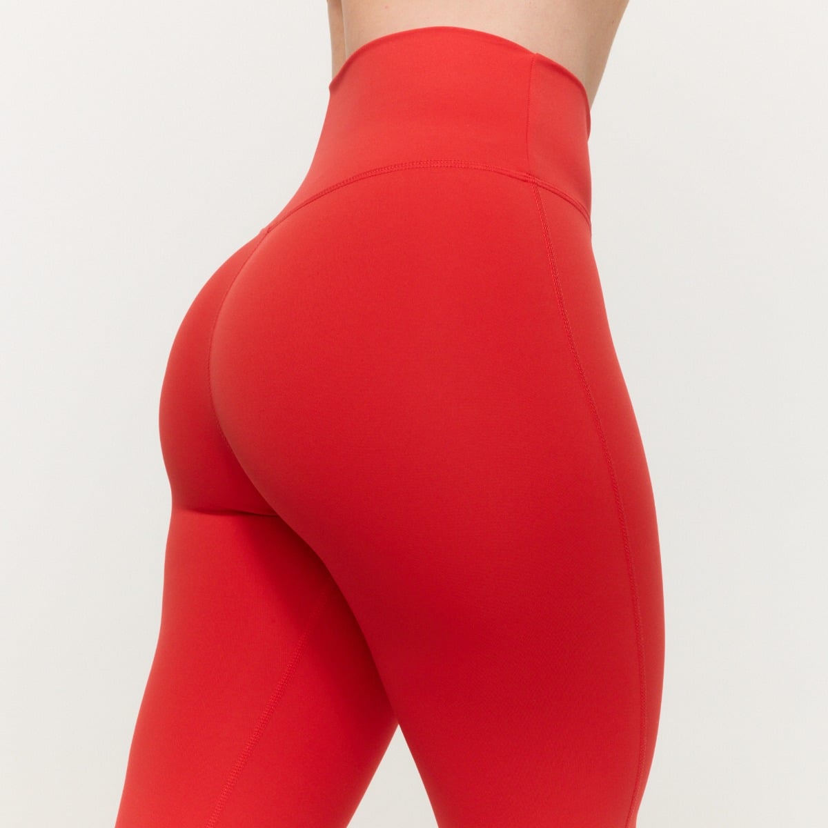 Ženske tajice visokog struka Limitless Hot Red - GymBeam
