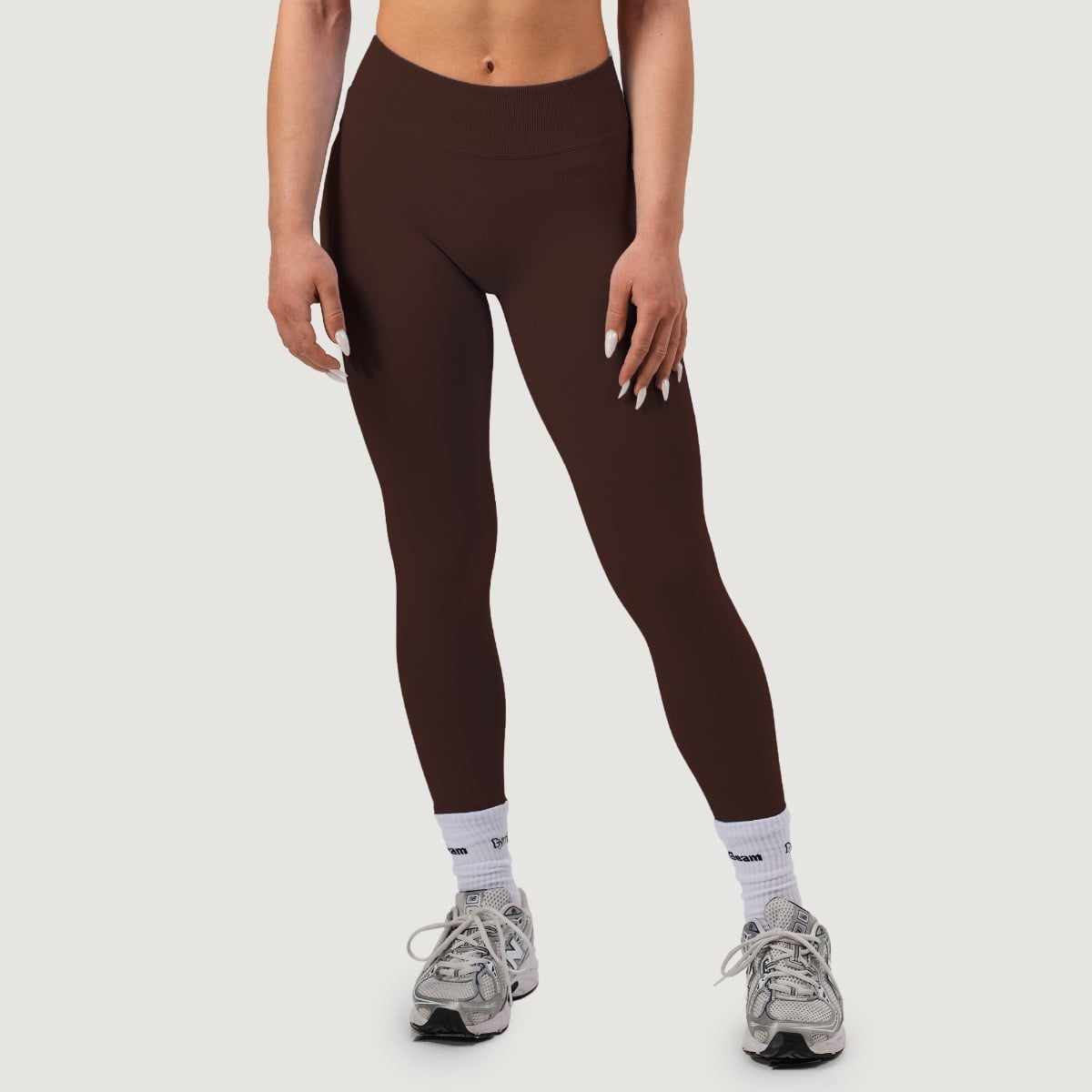 Women‘s NEO Seamless Leggings Mocha - GymBeam