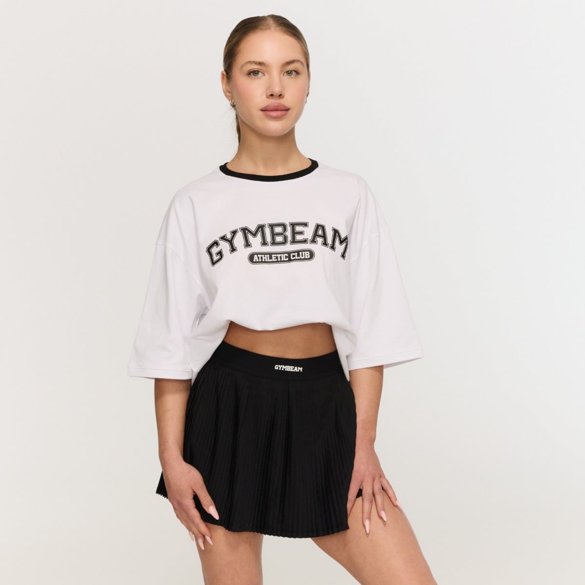 Ženska Oversized majica Varsity White - GymBeam