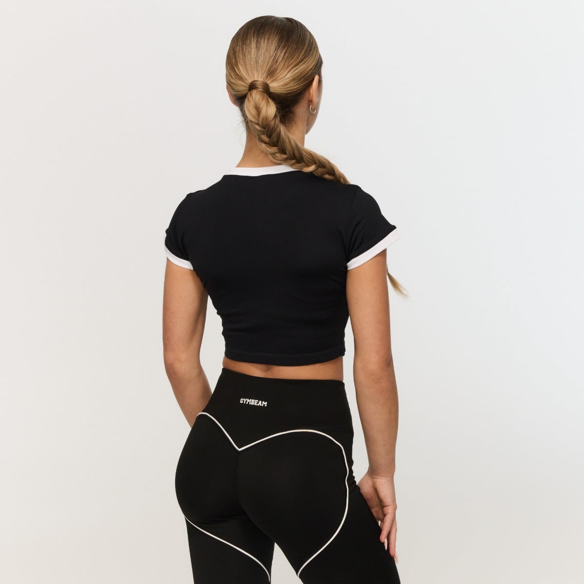 Ženska majica Varsity Black - GymBeam