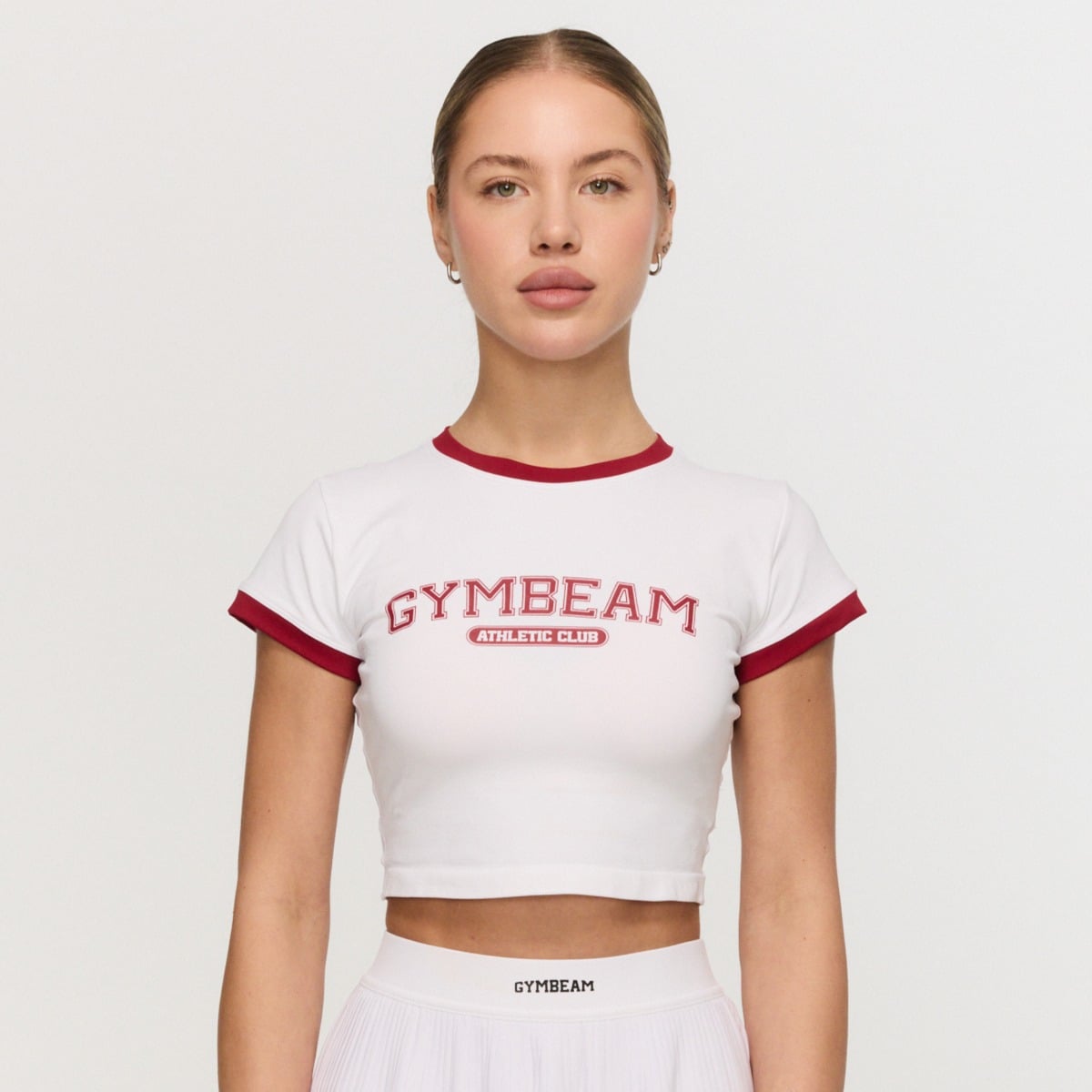 Ženska majica Varsity White - GymBeam