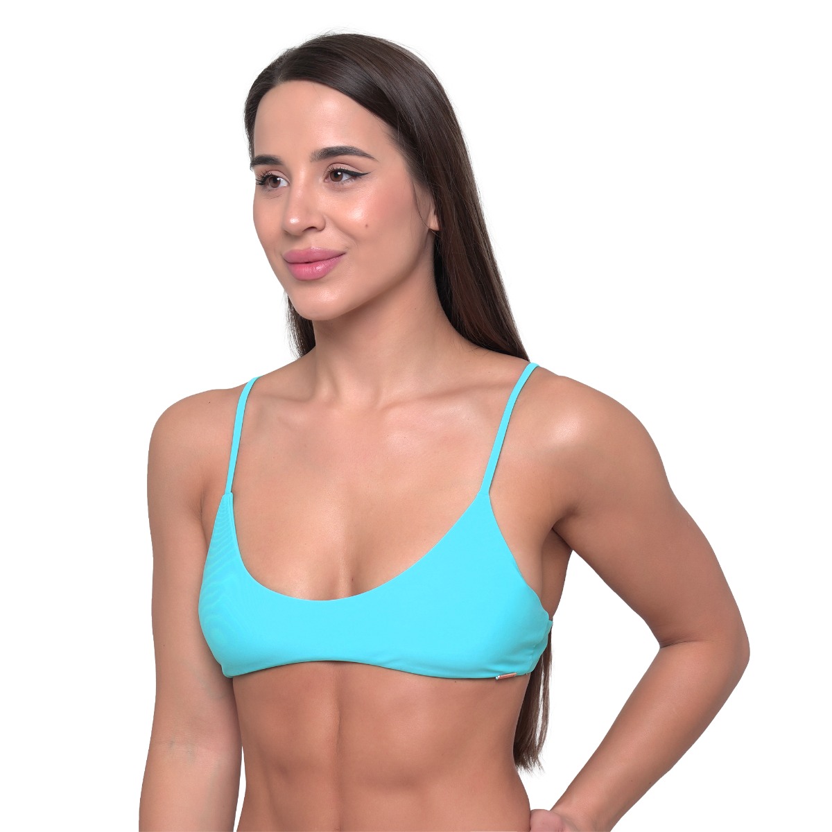 GymBeam Women‘s Bikini Top HAWAII Lagoon - Veličina: L | Boja: Plava | Težina: 0,068 g · záber 7