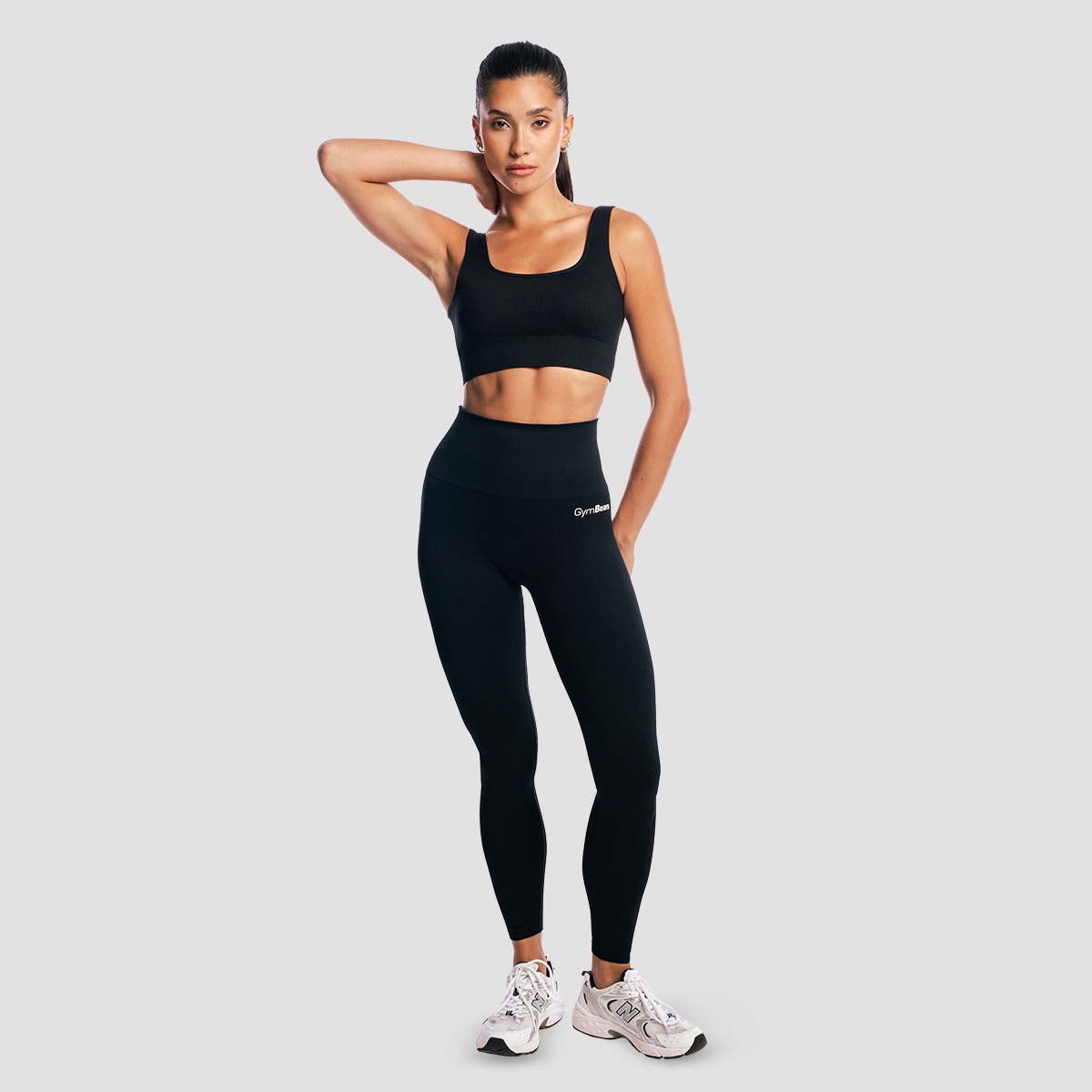 GymBeam Women‘s GymBabe Leggings Black - Veličina: XS | Boja: Crna | Težina: 0,225 g | Pakiranje: 70 · záber 9