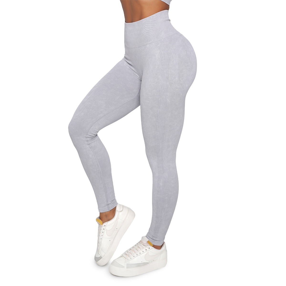 GymBeam Women‘s Lift Seamless Leggings Grey - Veličina: M | Boja: Sivá | Težina: 0,21 g | Pakiranje: 70 · záber 6