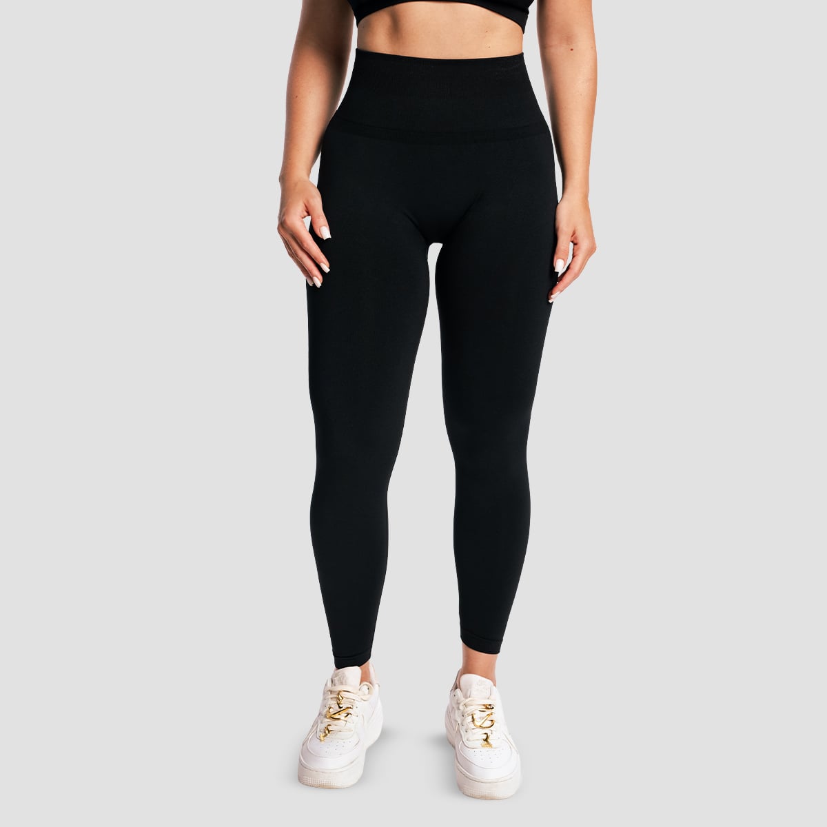 Ženske tajice Sculpt Seamless Black - GymBeam