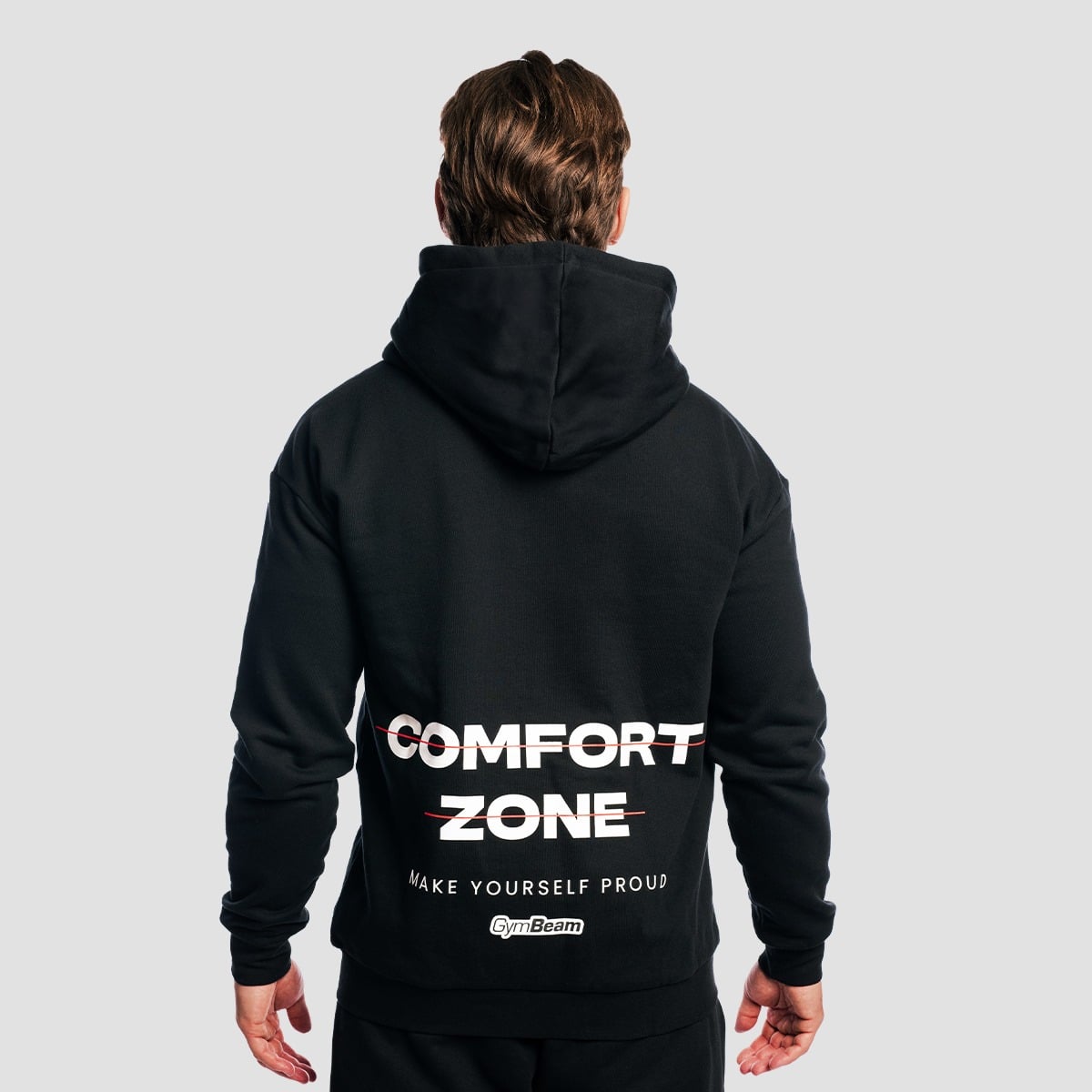Muška dukserica Zone Zip Up Black - GymBeam